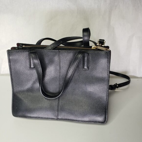 Kate Spade Zarinah Hyde Place Black Leather Handbag Shoulder Bag‎ Purse - Picture 3 of 13